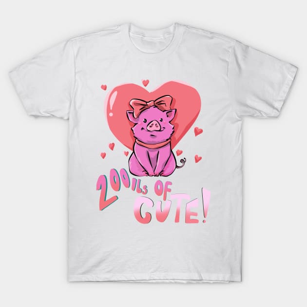 200lbs of Cute Pig Owners Pig Pet T-shirt T-Shirt by PhantomDesign